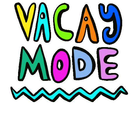 Text Vacation Sticker by Jelene