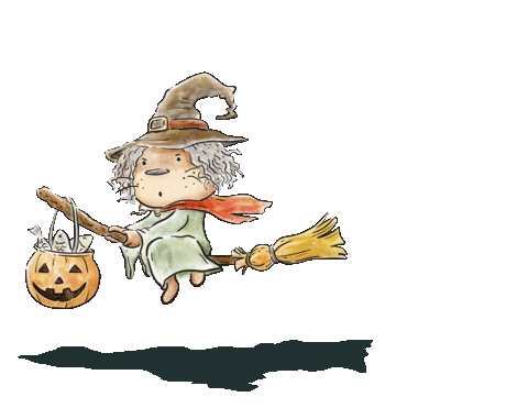 theotterspace giphyupload halloween witch pumpkin Sticker