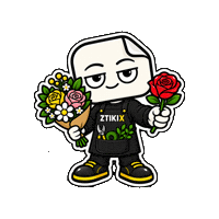 Flowers Love Sticker by ZTIKIX