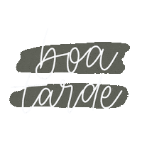Bom Dia Lettering Sticker
