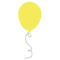 Flying Birthday Party Sticker