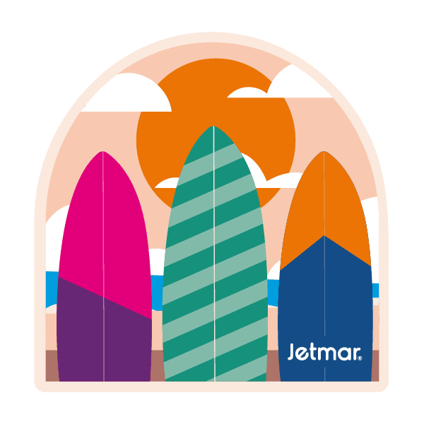 Travel Beach Sticker by Jetmar