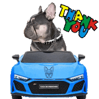 French Bulldogs Thank You Sticker by Pimp Yo Pets