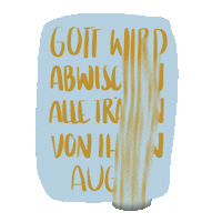 Rauer Tränen Mourning Tränenabwischen Tears Traurig Bibelstelle Bibel Sticker by Coreanda