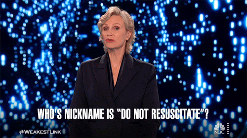 Jane Lynch You Are The Weakest Link GIF by NBC