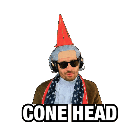 Idiot Cone Sticker