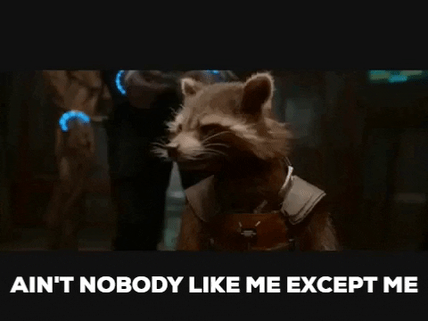 jimmylemke giphygifmaker mcu guardians of the galaxy rocket raccoon GIF