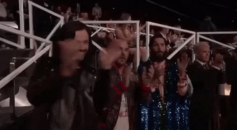 jared leto applause GIF by 2017 MTV Video Music Awards