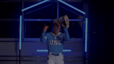 Softball Catch GIF by UNC Tar Heels