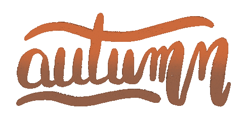 Text Fall Sticker