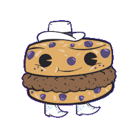 RiseBiscuits biscuit southern blues blueberry biscuit risebiscuits Sticker