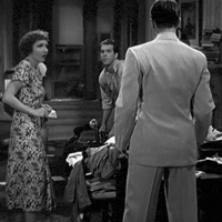 nessieellizabeth claudette colbert fred macmurray robert young the bride comes home GIF