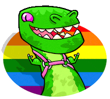 gay pride love Sticker by Phil Corbett
