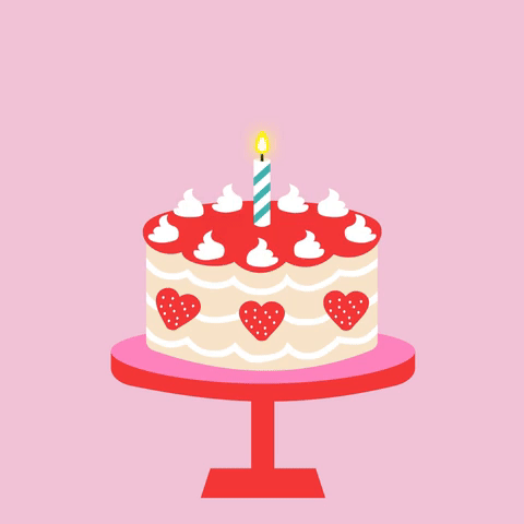 Happy Birthday Strawberry Cake