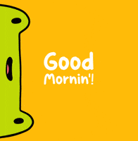 Good Morning Frog GIF