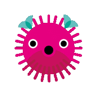 Blow Fish Sticker by kinderzimmer