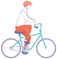 bicycle lapositiva Sticker by La Positiva Seguros