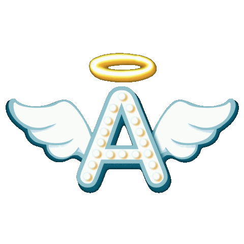 divicitacreative lettering angel letter a divicita Sticker