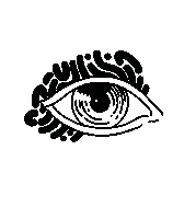 Ciongs drawing eye shadow pattern Sticker