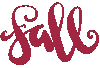 Text Fall Sticker by OneSquigglyLine