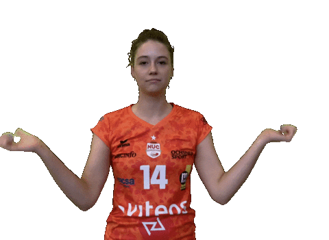 Sad Volley Sticker by NUCVolleyball