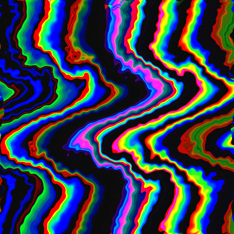 Rainbow Glitch GIF by patternbase