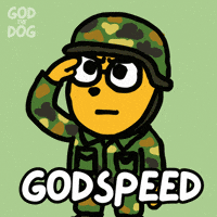 godthedog bye abstract god salute GIF