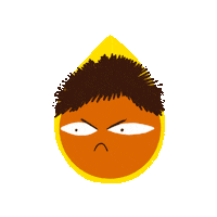 Sad Cute Girl Sticker