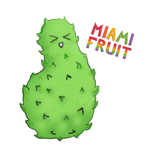 Tropical Fruit Fruits Sticker by Miami Fruit