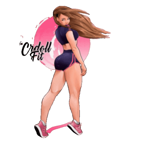 crdollfit giphyupload fit doll cr Sticker