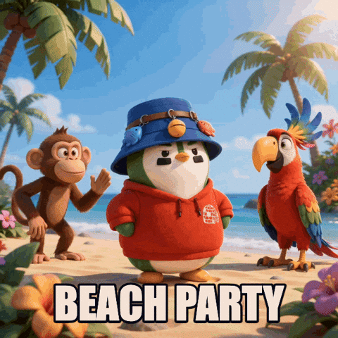 Beach Party Dancing GIF by ZaddyFi