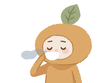 Happy Orange Sticker
