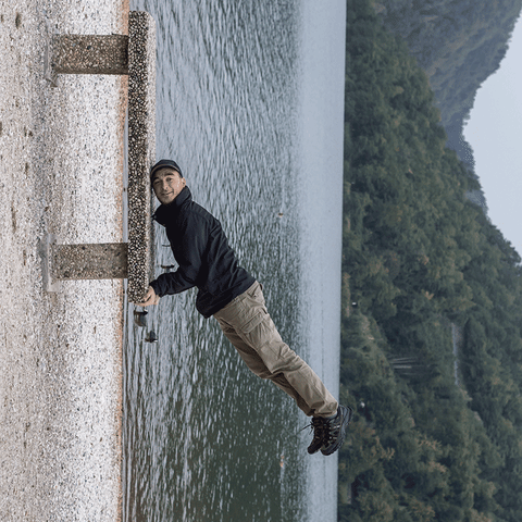 levico-terme lake GIF