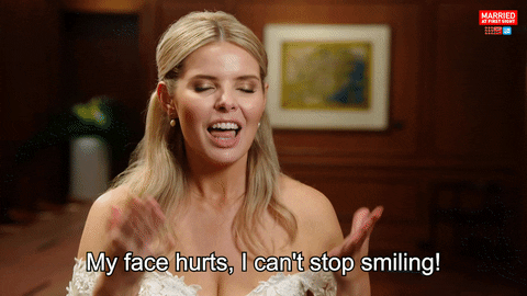 Happy Reality GIF by Married At First Sight
