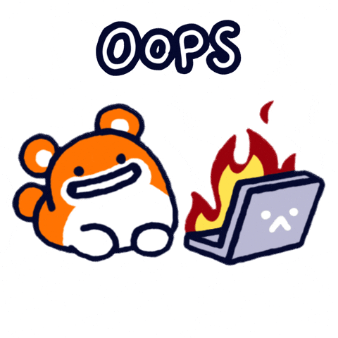 On Fire Oops GIF
