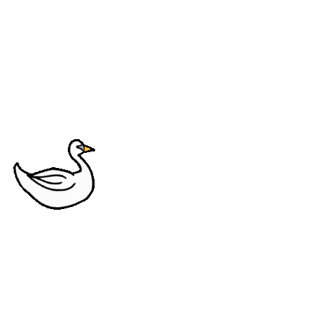 Orlando Swan Sticker by Pulptown
