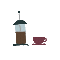 khibou coffee winter khibou coffeewinter Sticker
