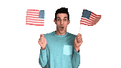 Happy American Sticker by Matt Tolbert