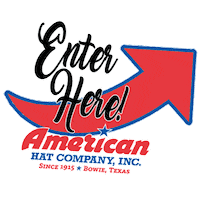 enter here american Sticker by Katie