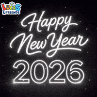 Glow Happy New Year GIF by Lucas and Friends by RV AppStudios