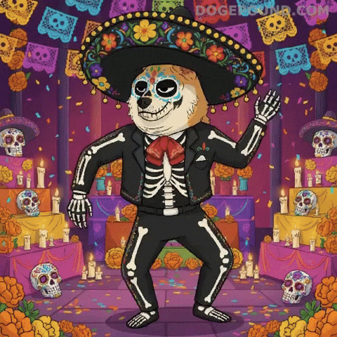 Happy Day Of The Dead GIF by Doge Pound