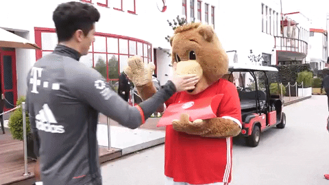 soccer hug GIF by FC Bayern Munich