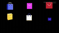 Animated Shopping Bags and Sale Icons Pack