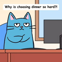 Blue Cat Food Delivery GIF