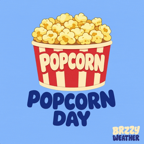 National Popcorn Day GIF by Brzzy