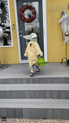 Rookie Trick-or-Treater Walks Into House, Takes Off Shoes