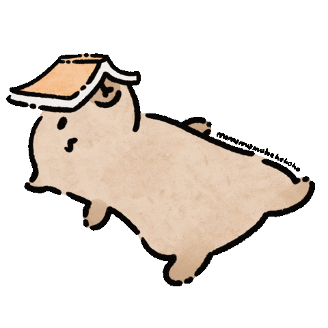 Mimimomo_draw giphyupload cartoon illustration animal Sticker