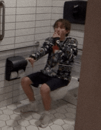 Miles Sitting GIF