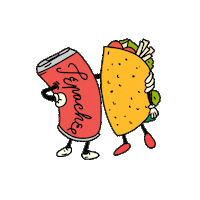 delacalleco fiesta comida tacos mexican Sticker