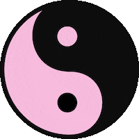Yin Yang Doodle Sticker by Carla Lomonaco